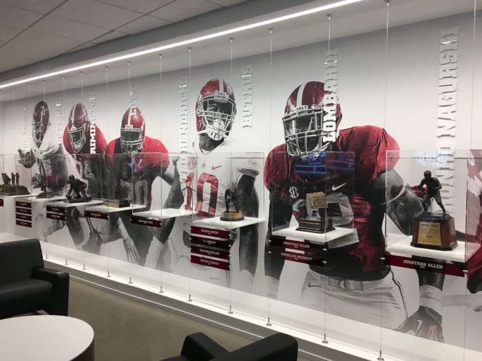 Some of Alabama's national individual awards on display